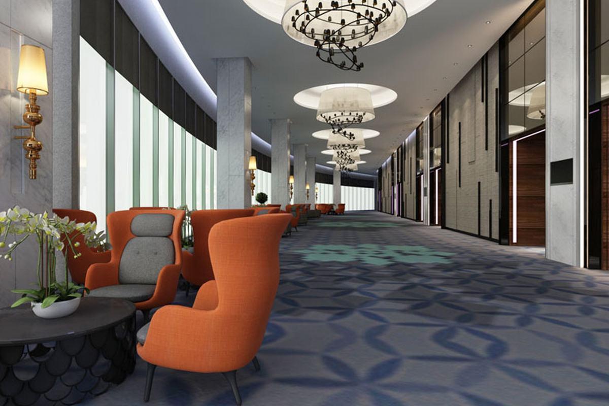 Le Meridien Putrajaya Eksteriør bilde 3D interior rendering of a hotel lobby